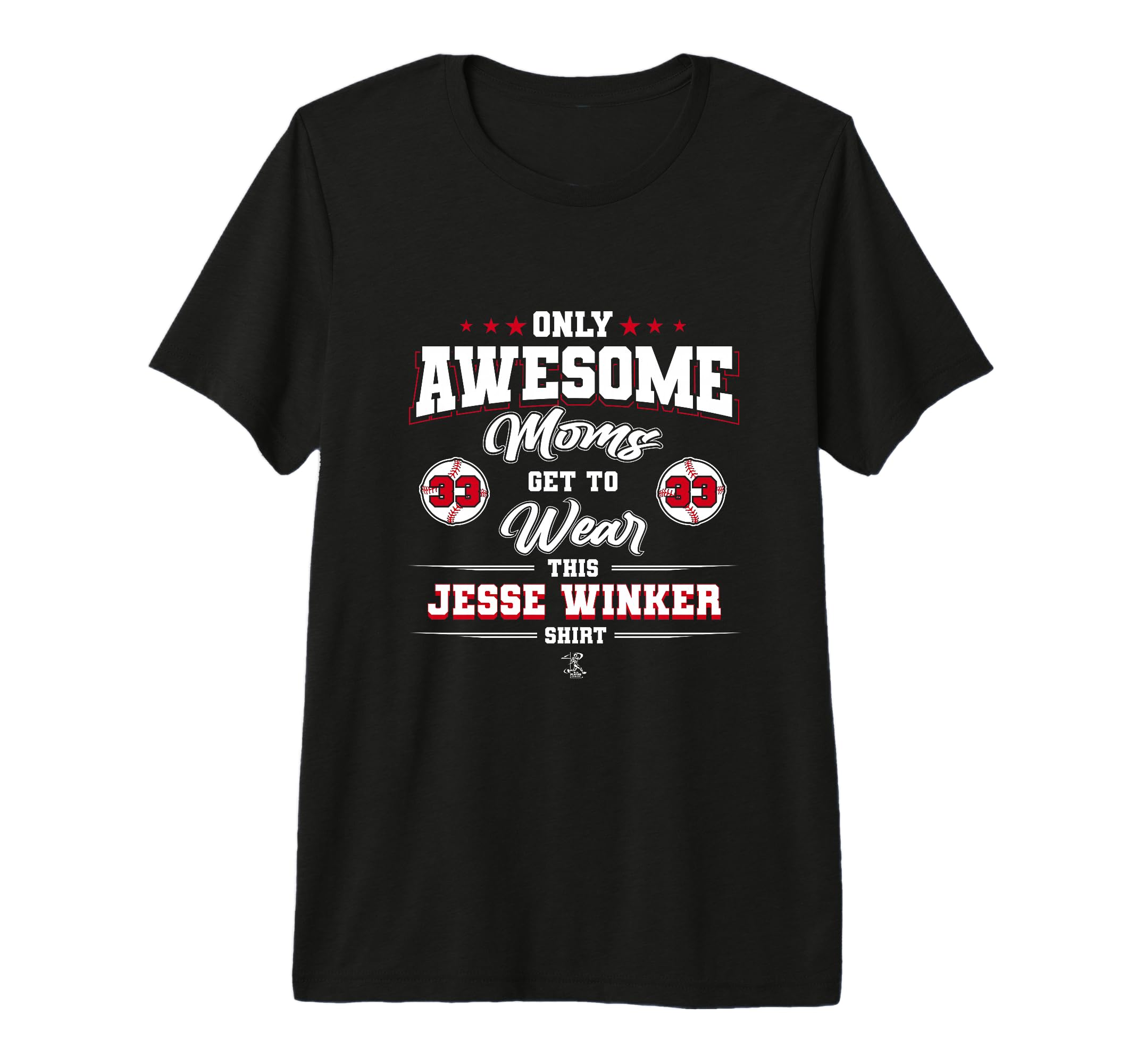 Jesse Winker Awesome Moms Tri Blend T-Shirt - Graphic Print Unisex - T-Shirt, Sweatshirt, Hoodie