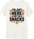 I'm Just Here for The Snacks Food Lovers - Adult & Kids T-Shirts, Sweatshirts & Hoodies apparel design preview 1