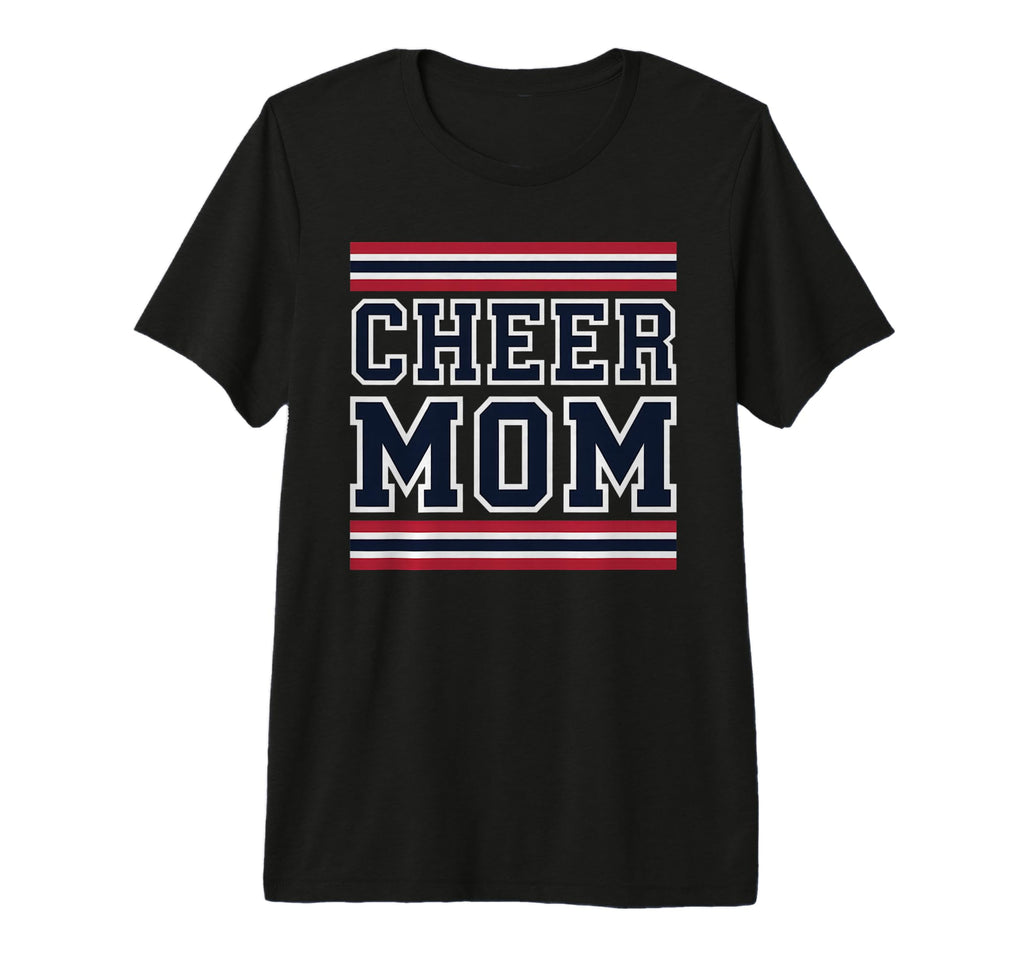 Cheer Mom Mother Bow Cheerleader Game Day T-Shirt - Graphic Print Unisex - T-Shirt, Sweatshirt, Hoodie