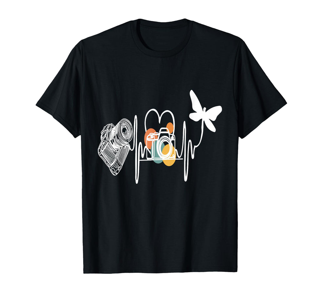 Womens Funny Camera Heartbeat T-Shirt - Streetwear Style for Adults - T-Shirt, Sweatshirt, Hoodie