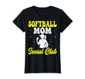Softball Mom Social Club Baseball Player T-Shirt - Graphic Print Unisex - T-Shirt, Sweatshirt, Hoodie