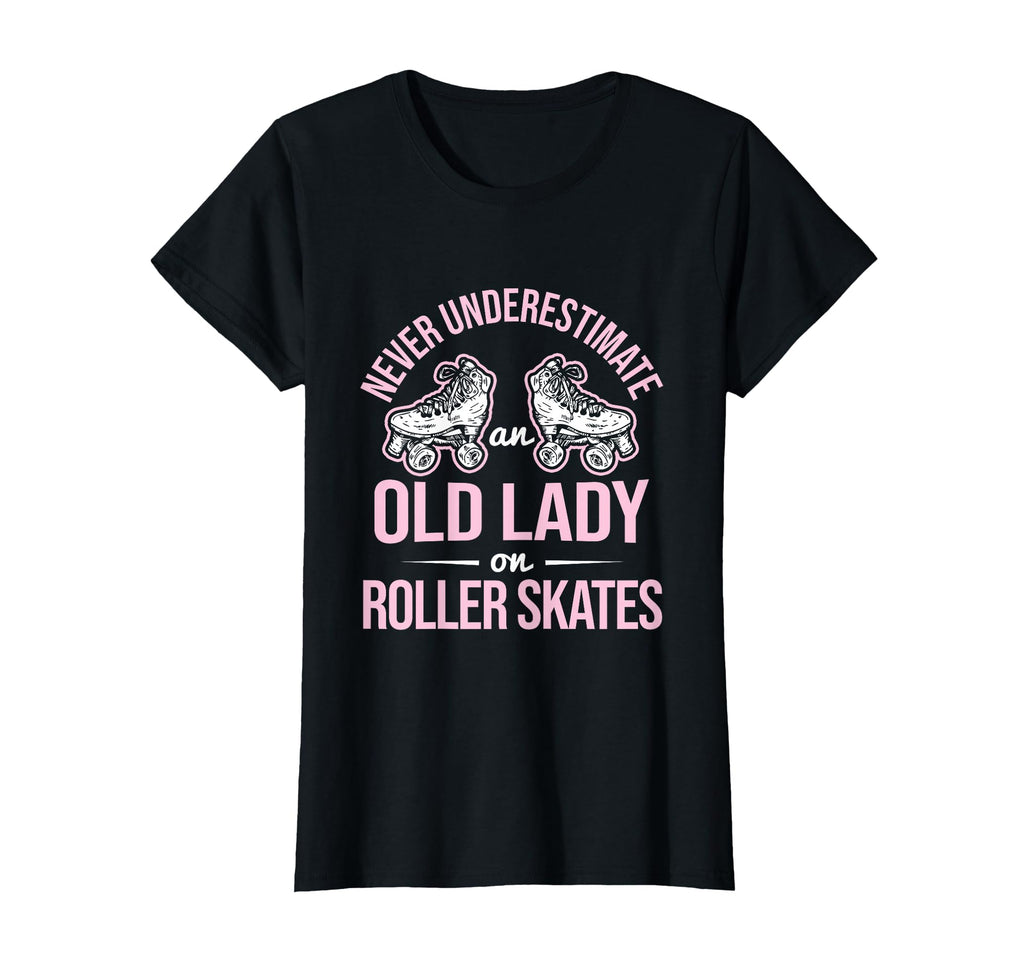 Old Lady Roller Derby Roller Skating T-Shirt - Custom Art Print Men Women - T-Shirt, Sweatshirt, Hoodie