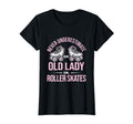 Old Lady Roller Derby Roller Skating T-Shirt - Custom Art Print Men Women - T-Shirt, Sweatshirt, Hoodie