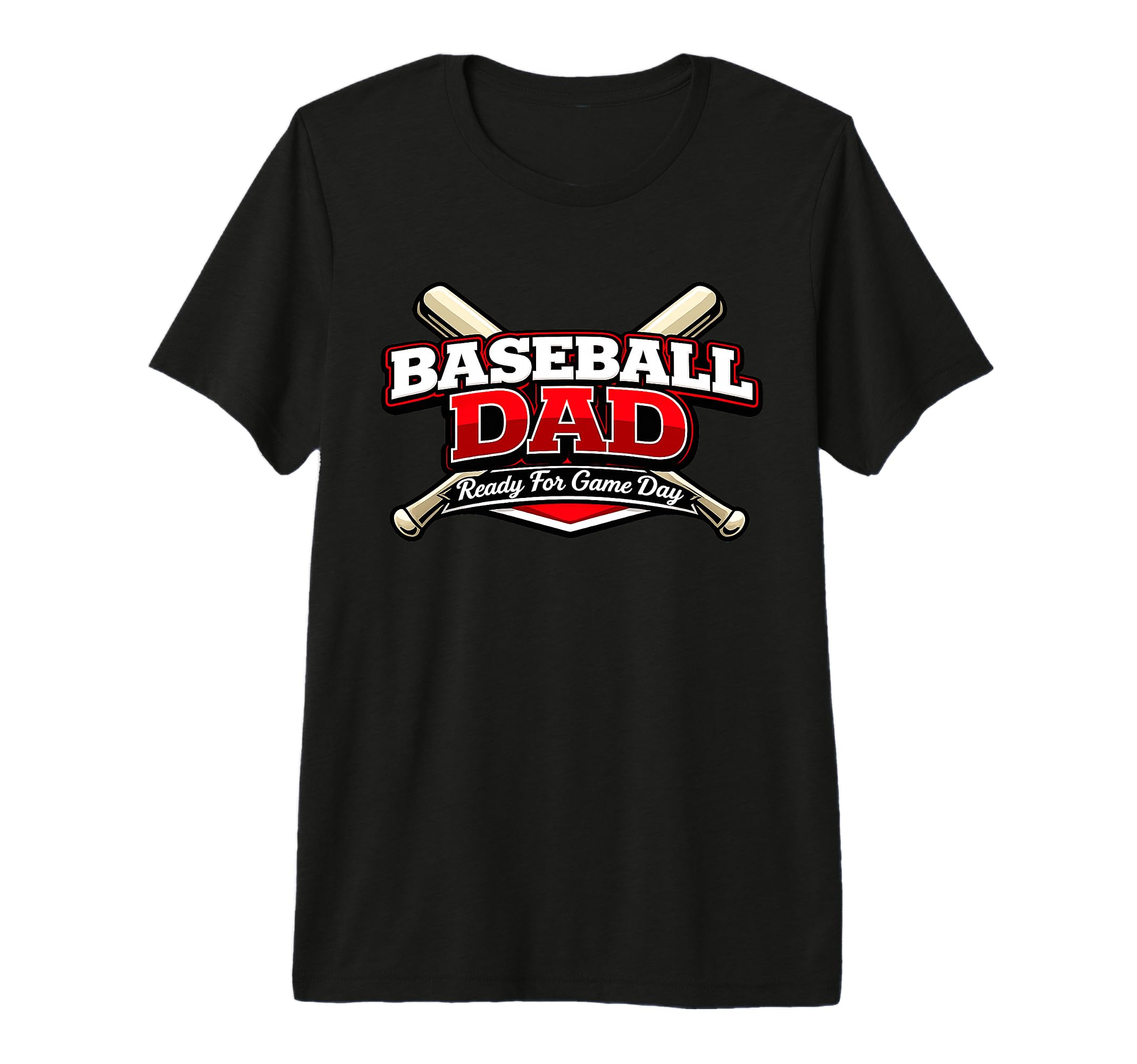 Mens Baseball Dad Ready Game Day Fathers T-Shirt - Novelty Apparel Unisex - T-Shirt, Sweatshirt, Hoodie