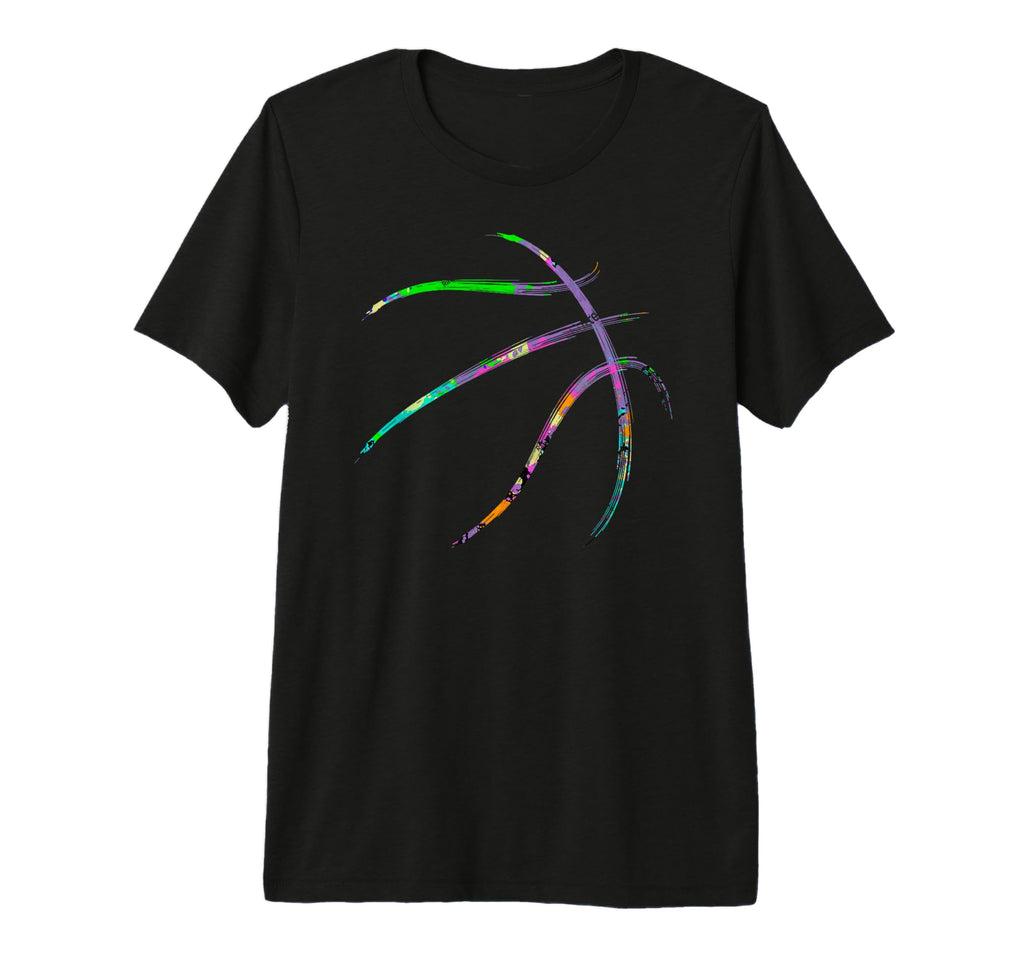 Colorful Basketball Ball Basketball Player T-Shirt - Unique Graphic Unisex - T-Shirt, Sweatshirt, Hoodie