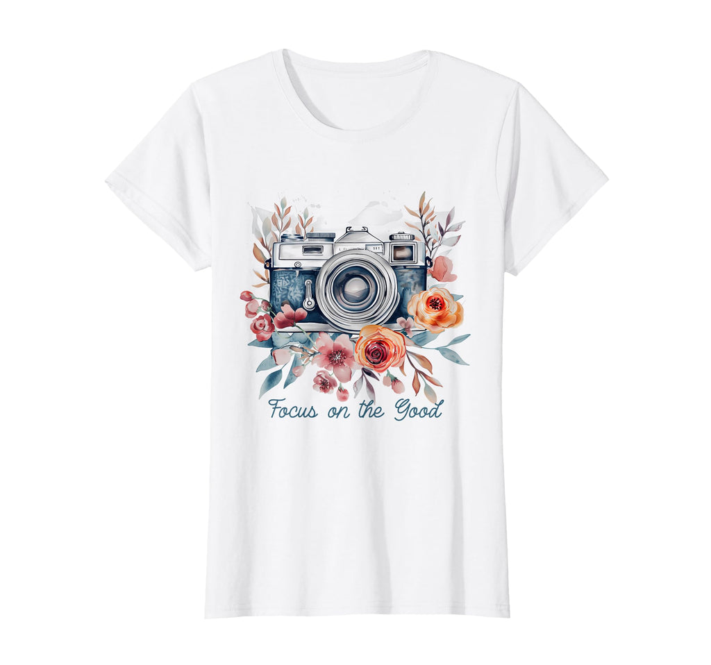 Photographer Focus Good Camera Flowers T-Shirt - Trendy Graphic Unisex - T-Shirt, Sweatshirt, Hoodie