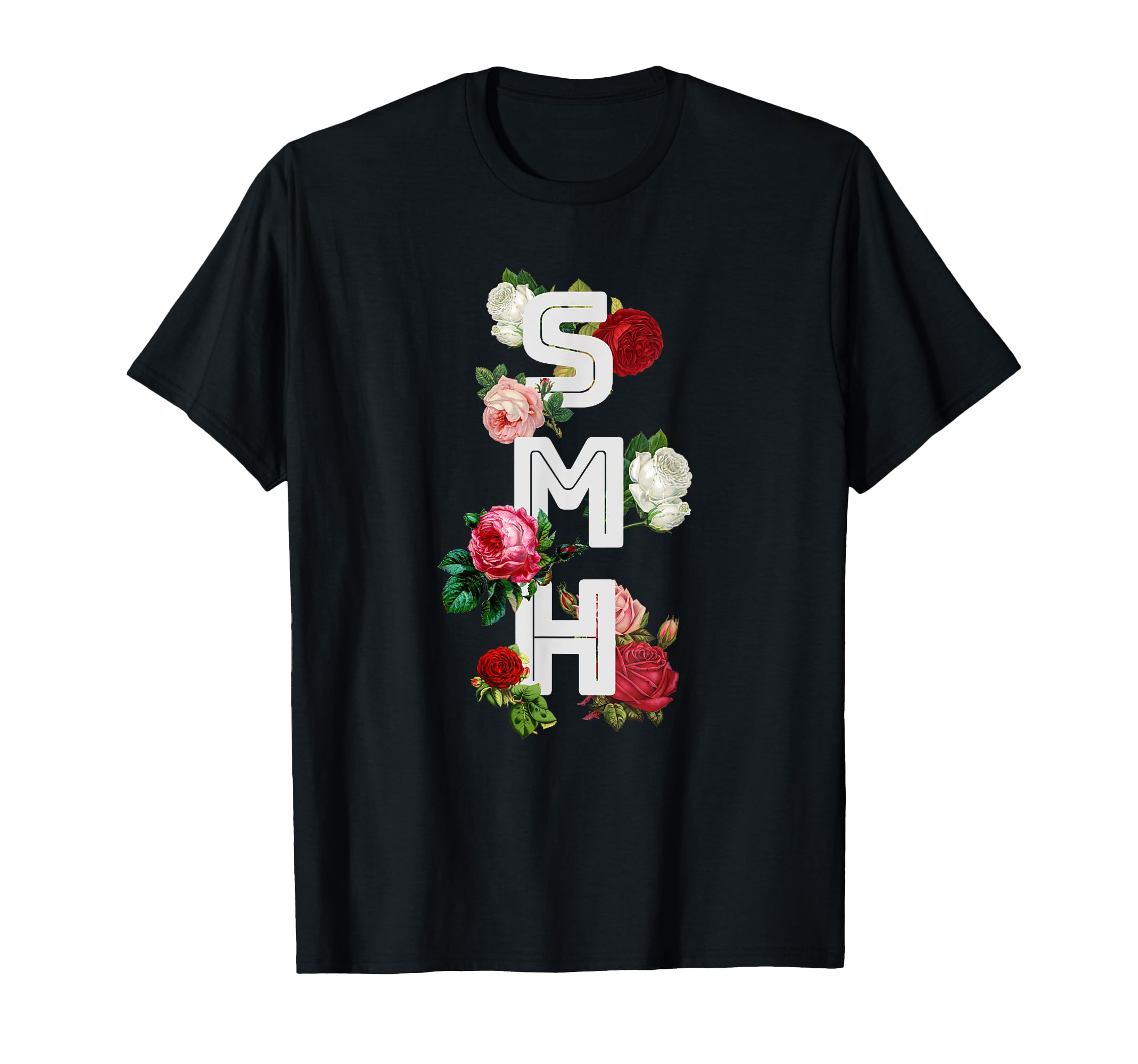 Smh 90S Aesthetic Roses Texting Meme T-Shirt - Trendy Graphic for Adults - T-Shirt, Sweatshirt, Hoodie