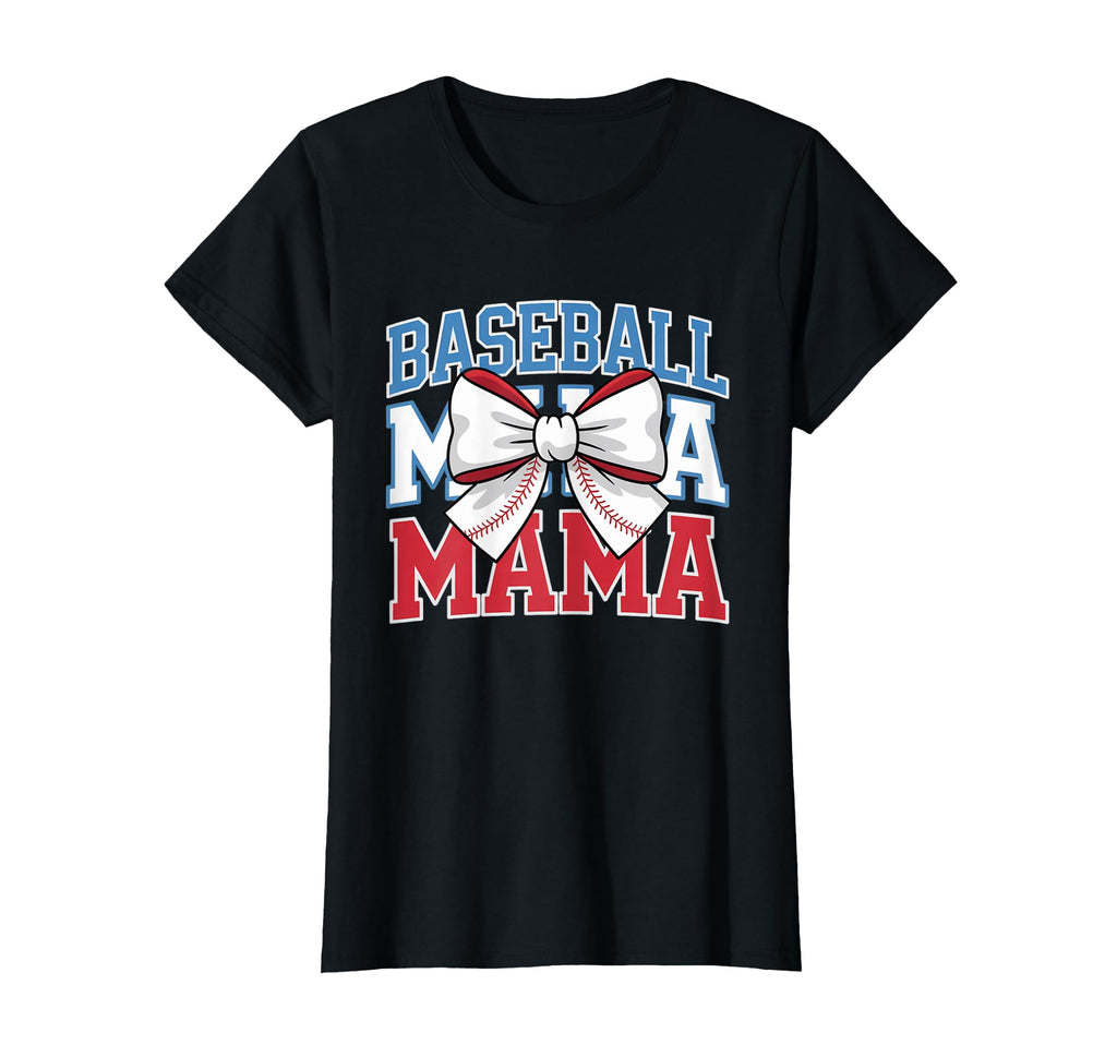 Baseball Mama Coquette Bow Game Day T-Shirt - Unique Graphic for Adults - T-Shirt, Sweatshirt, Hoodie