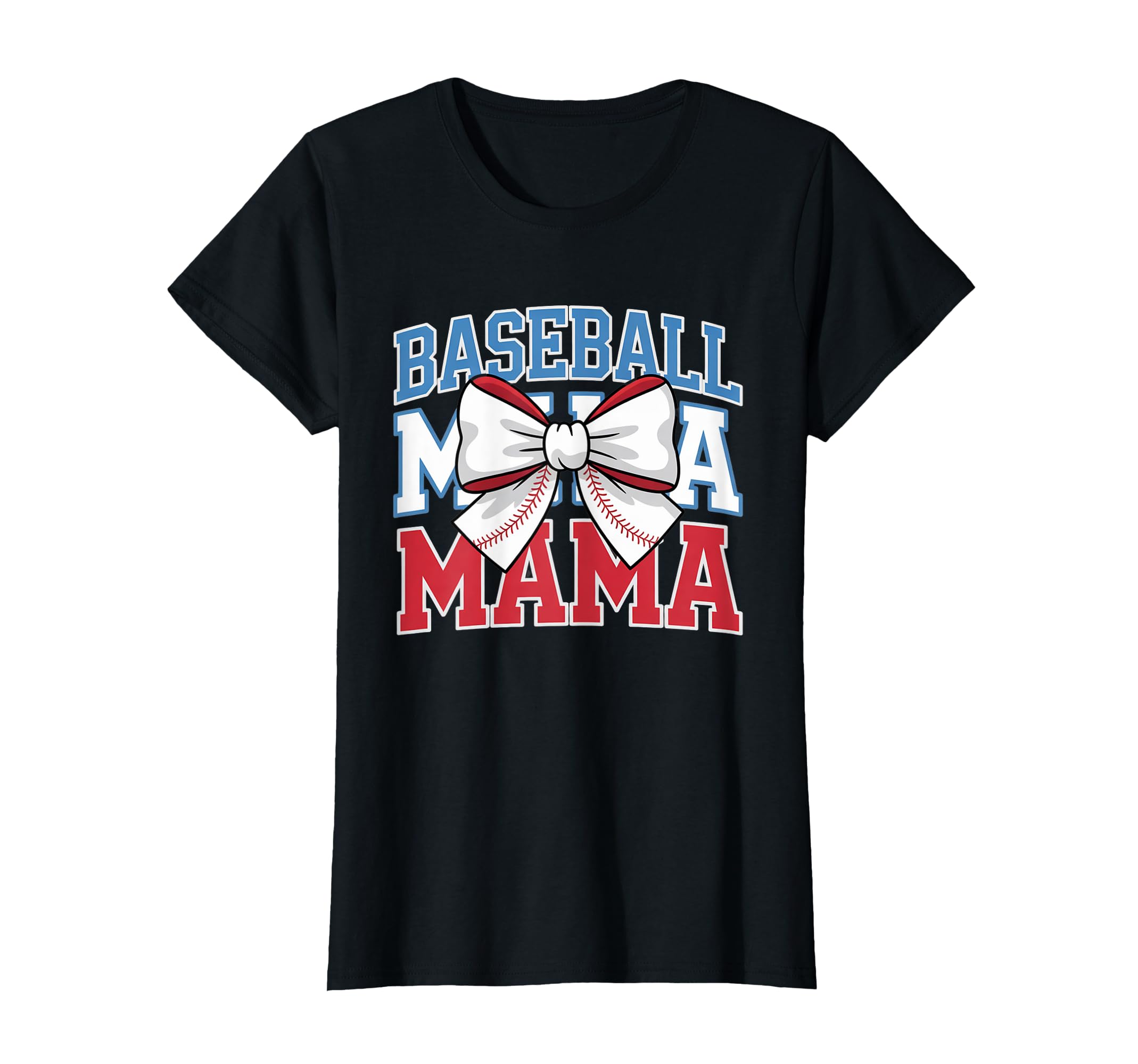 Baseball Mama Coquette Bow Game Day T-Shirt - Unique Graphic for Adults - T-Shirt, Sweatshirt, Hoodie