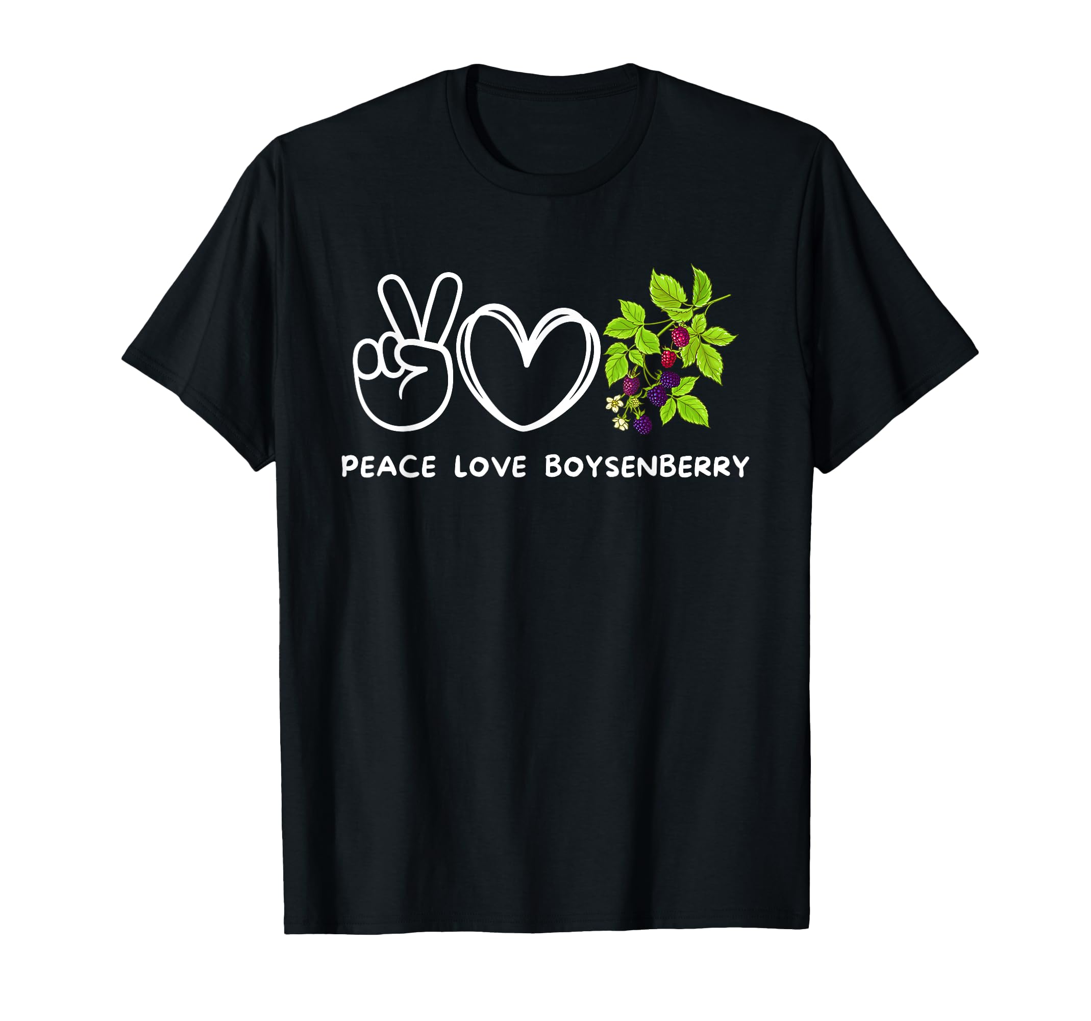 Peace Love Boysenberry Boysenberry T-Shirt - Custom Art Print for Adults - T-Shirt, Sweatshirt, Hoodie