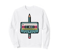 Cassette Pencil Rewind Heart Tape Sweatshirt - Graphic Print Men Women - T-Shirt, Sweatshirt, Hoodie