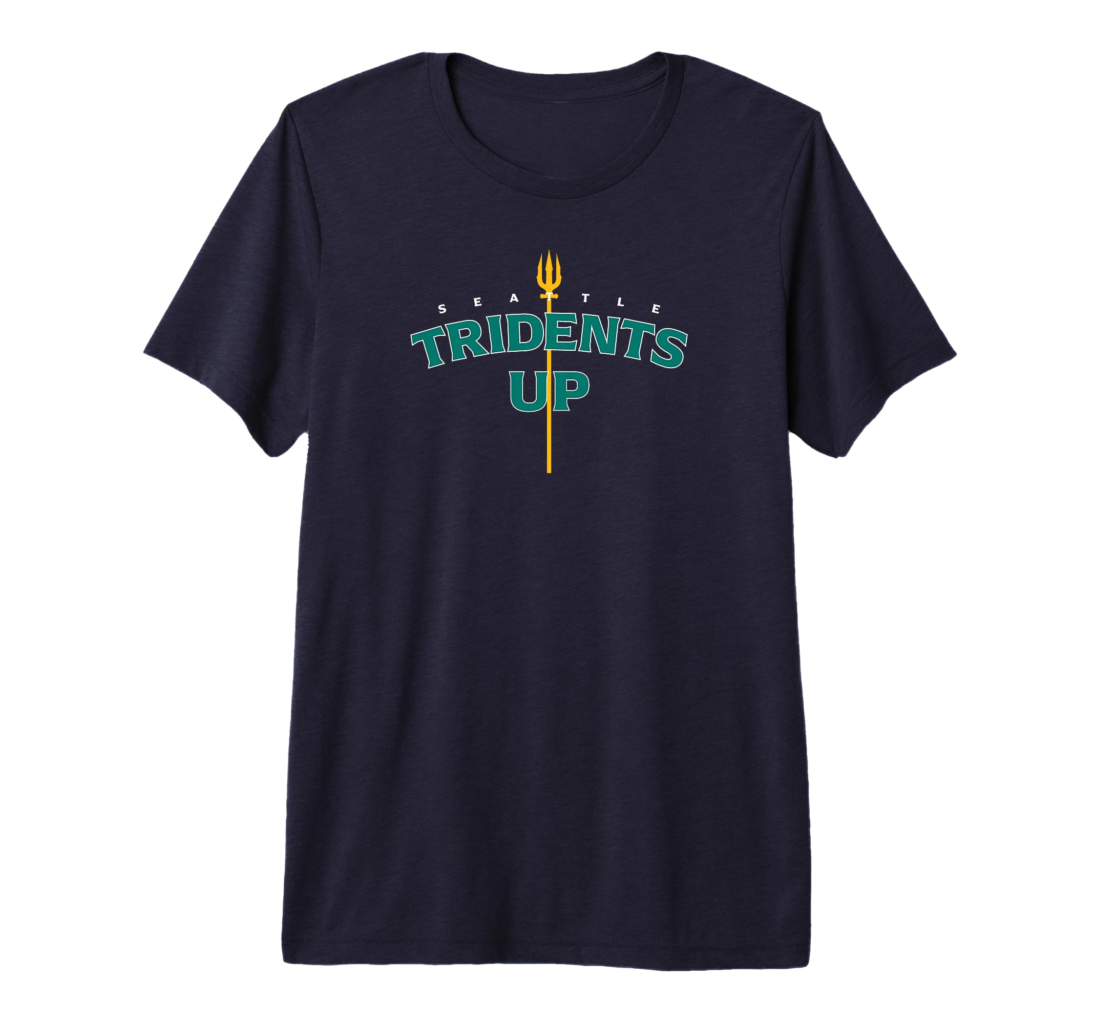 Tridents Up Seattle Baseball Tri Blend T-Shirt - Streetwear Style Unisex - T-Shirt, Sweatshirt, Hoodie