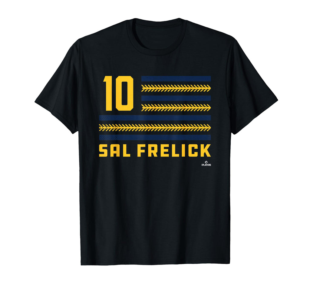 Flag Stripes Sal Frelick Milwaukee T-Shirt - Fun Novelty Design for Adults - T-Shirt, Sweatshirt, Hoodie