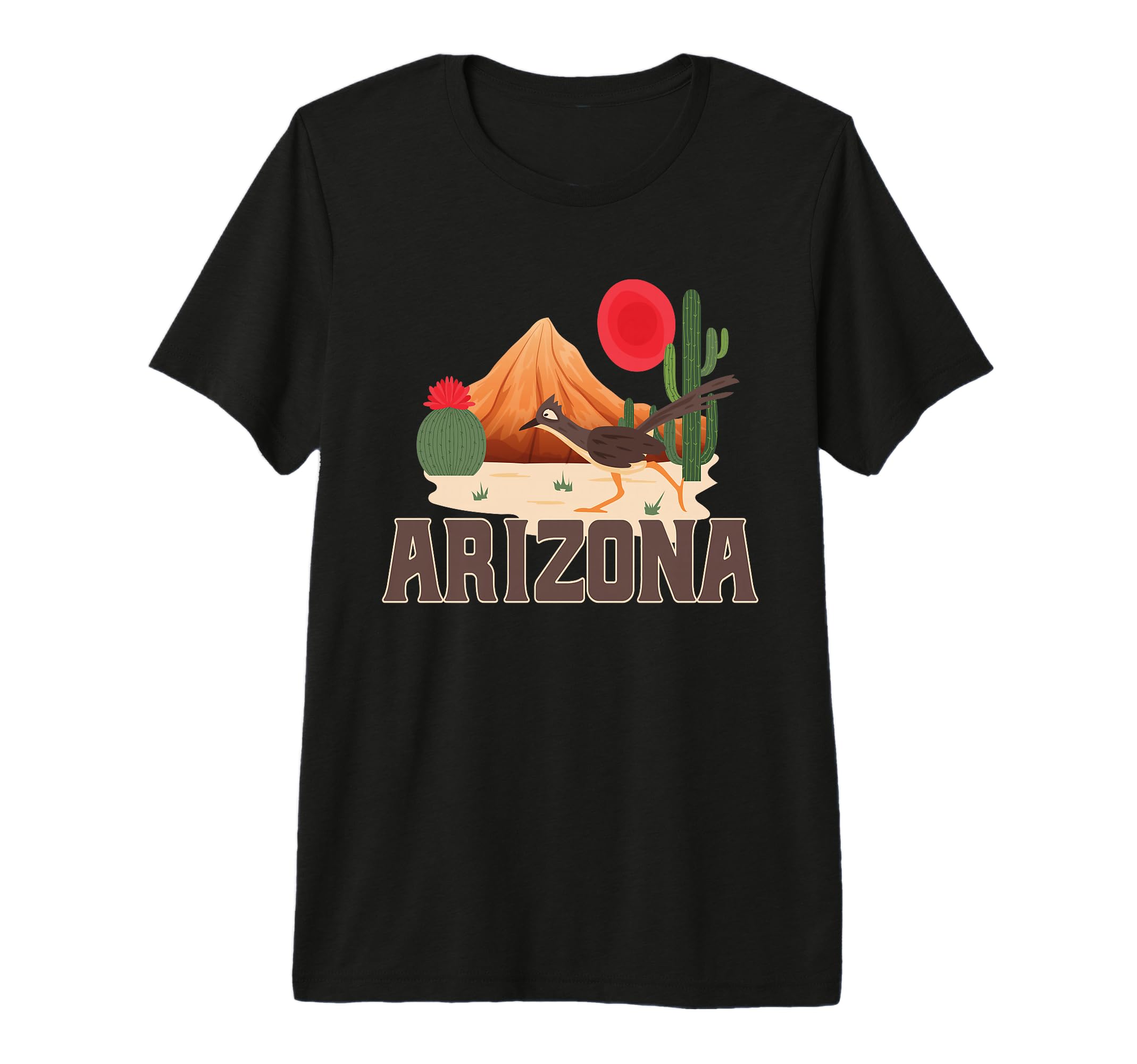 Arizona Roadrunner Boho Desert Cactus T-Shirt - Streetwear Style Unisex - T-Shirt, Sweatshirt, Hoodie