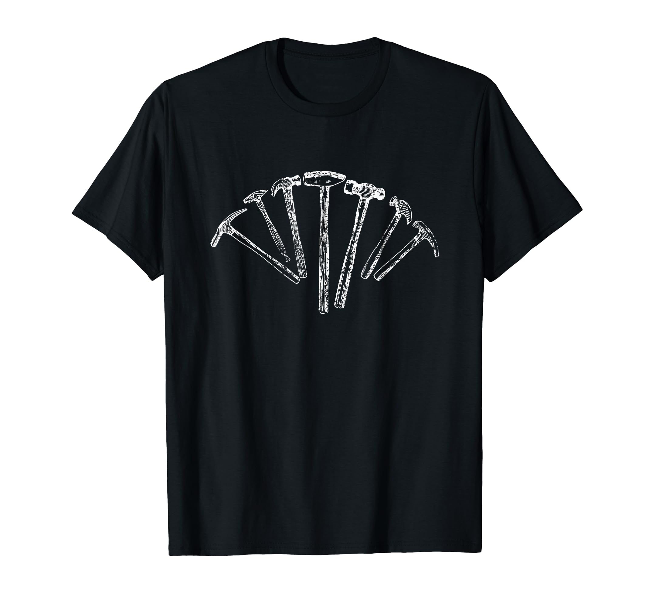 Distressed Blacksmith Hammers T-Shirt - Graphic Print Unisex - T-Shirt, Sweatshirt, Hoodie