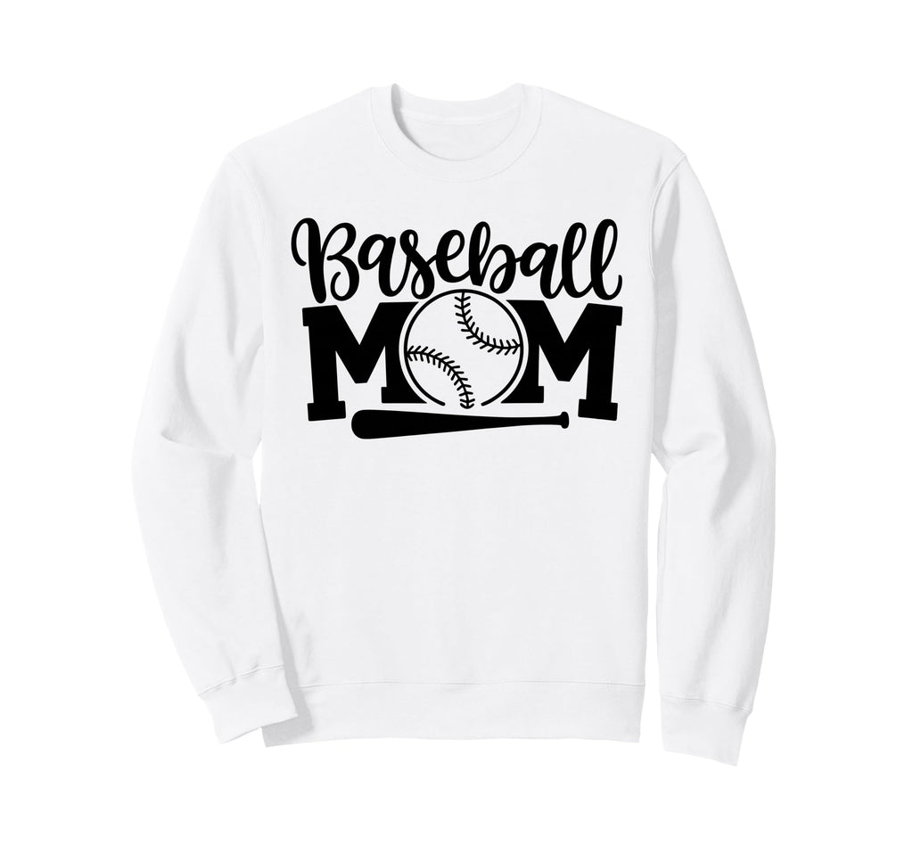 Baseball Mom Cheer Baseball Mama Moms Sweatshirt - Minimalist Print Unisex - T-Shirt, Sweatshirt, Hoodie