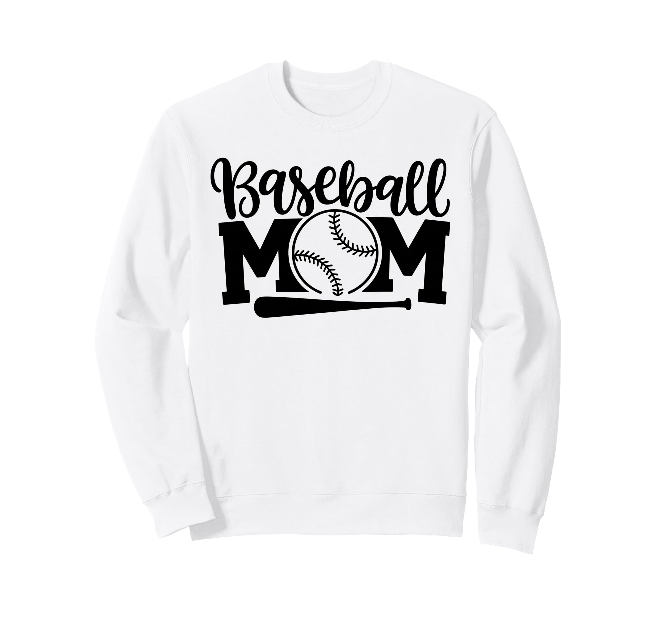 Baseball Mom Cheer Baseball Mama Moms Sweatshirt - Minimalist Print Unisex - T-Shirt, Sweatshirt, Hoodie