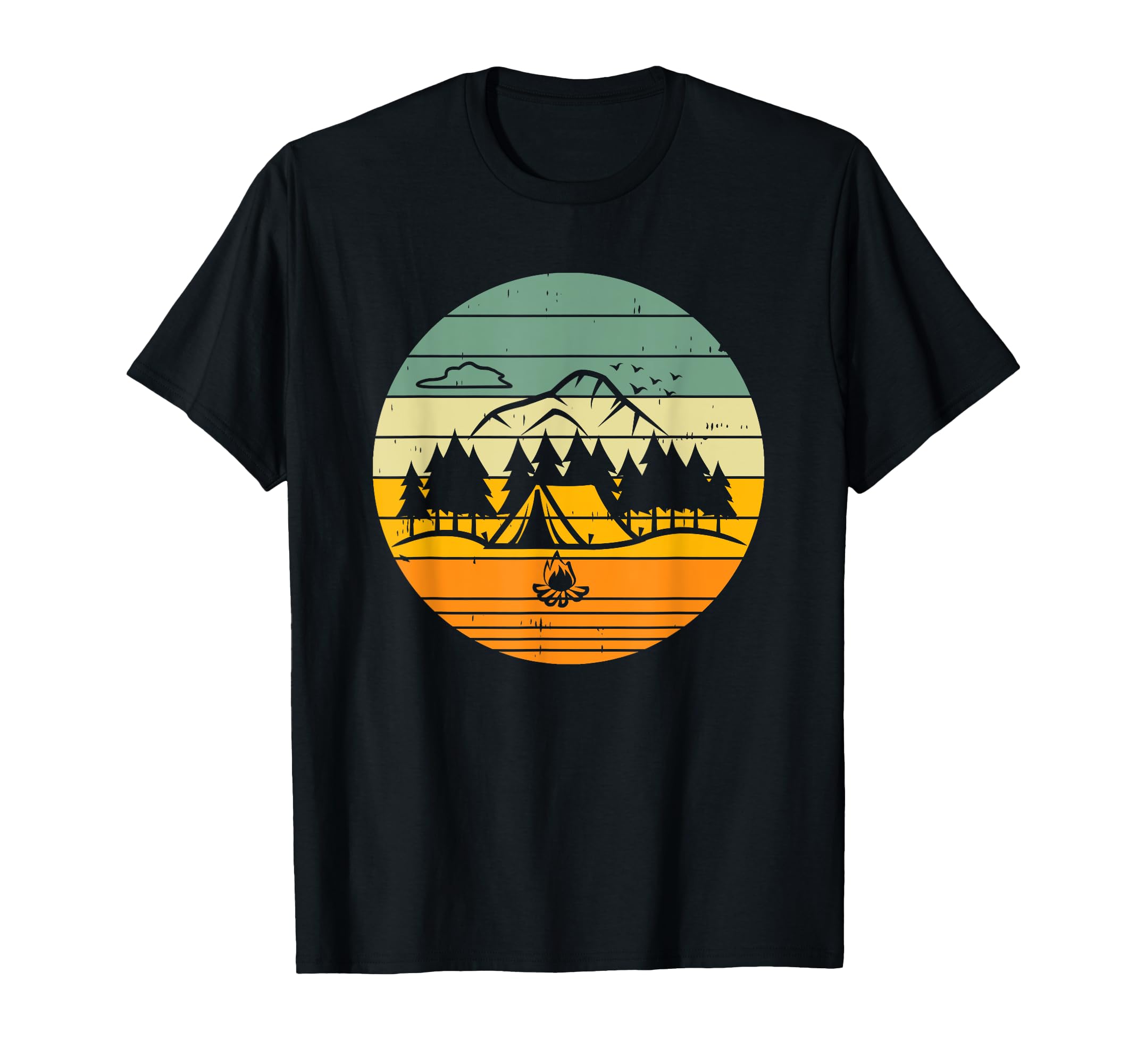 Outdoor Adventure Lover Camping Sunset T-Shirt - Minimalist Print Unisex - T-Shirt, Sweatshirt, Hoodie