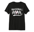 Baseball Mom Mama Funny Baseball Heart T-Shirt - Novelty Apparel Unisex - T-Shirt, Sweatshirt, Hoodie