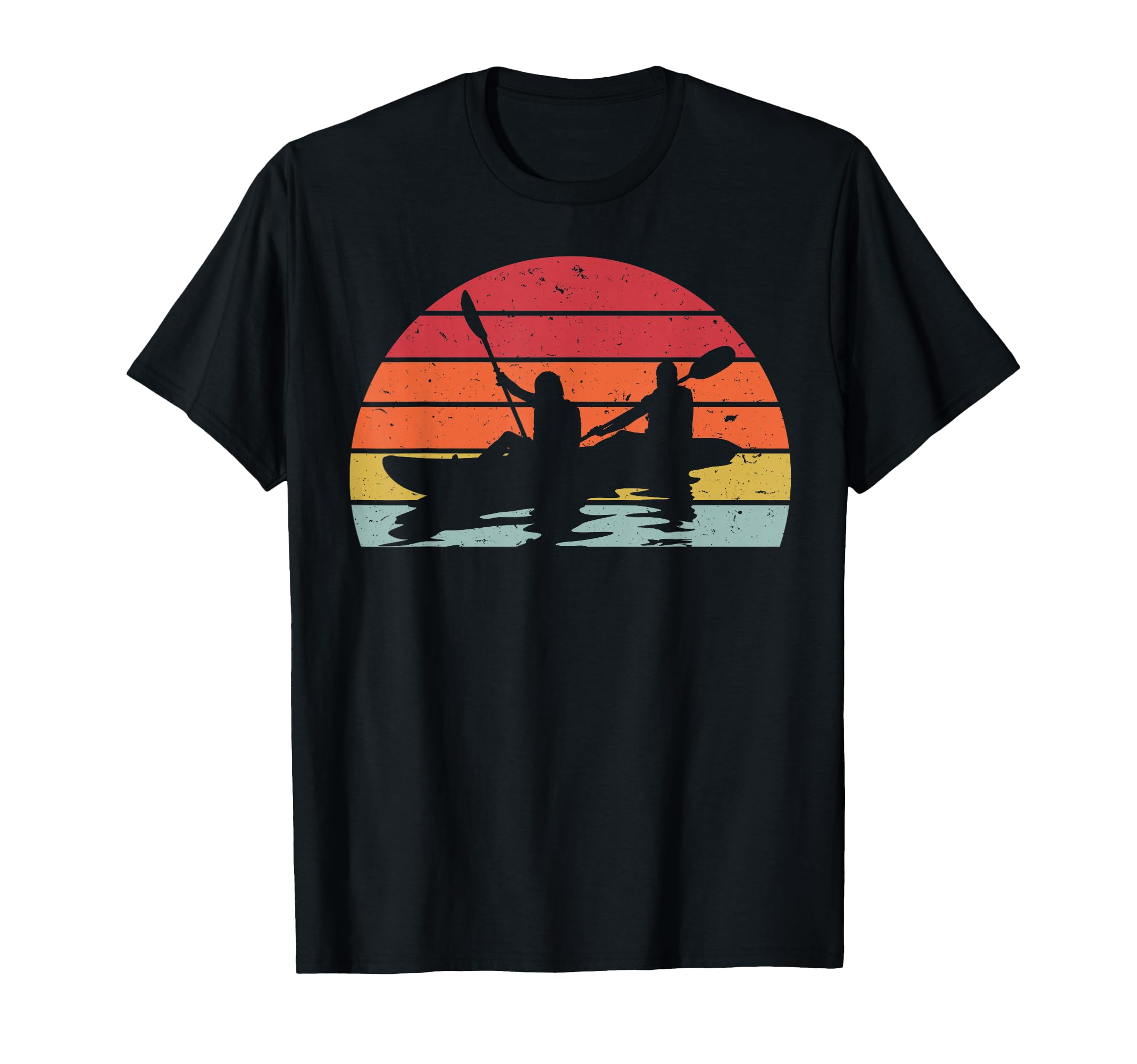 Kayaking Sunset T-Shirt - Graphic Print Men Women - T-Shirt, Sweatshirt, Hoodie