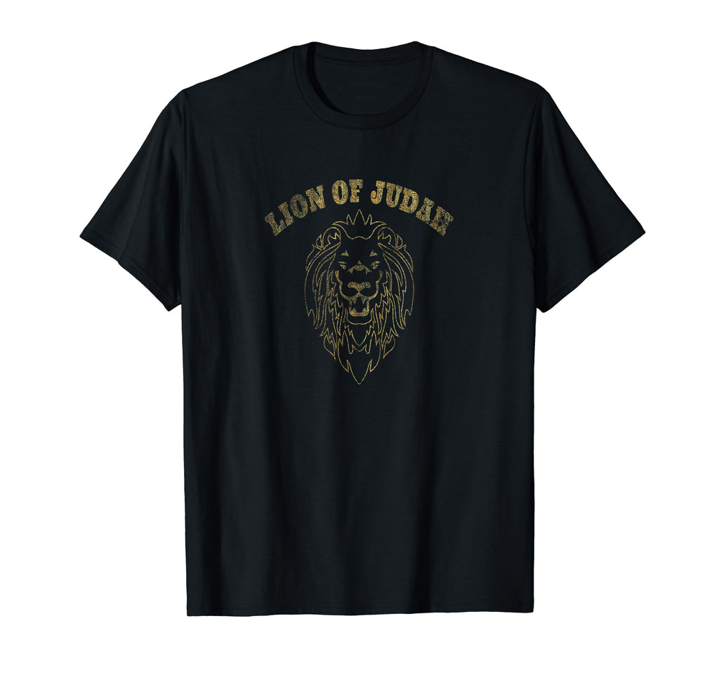 Lion Judah Distressed T-Shirt - Custom Art Print Men Women - T-Shirt, Sweatshirt, Hoodie