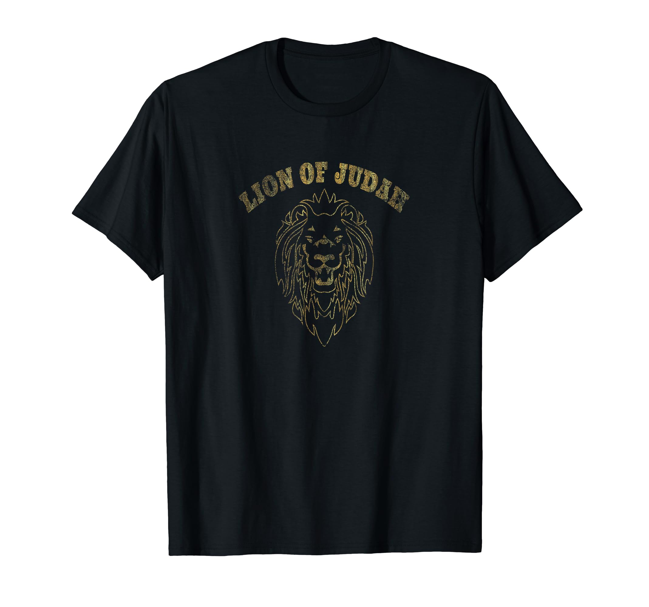 Lion Judah Distressed T-Shirt - Custom Art Print Men Women - T-Shirt, Sweatshirt, Hoodie