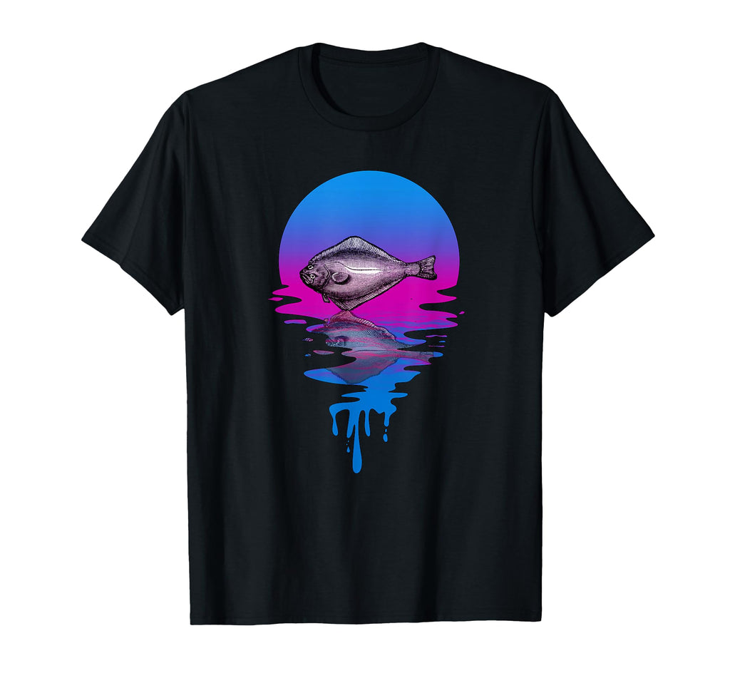 Sunset Halibut T-Shirt - Fun Novelty Design Unisex - T-Shirt, Sweatshirt, Hoodie
