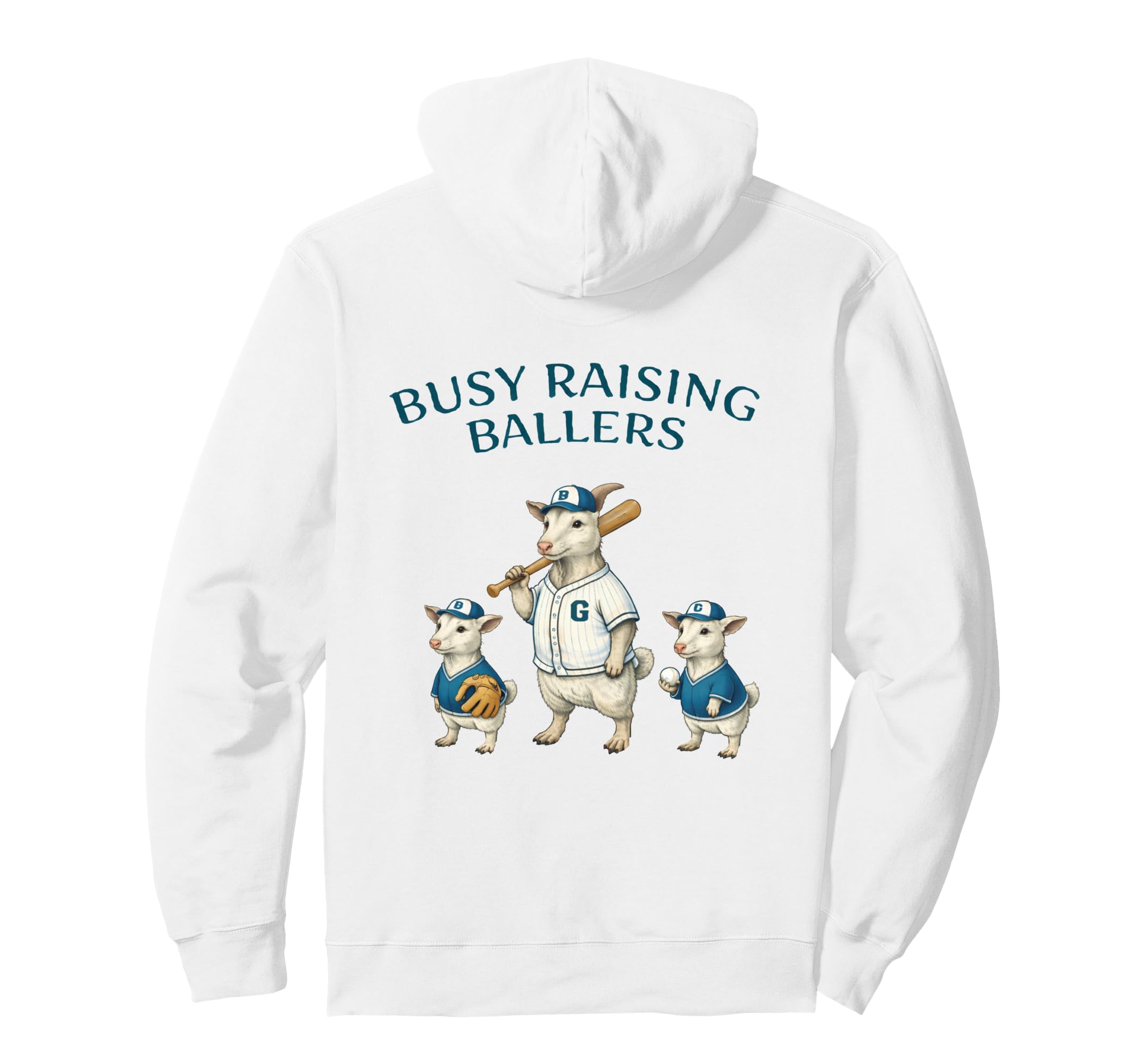 Busy Raising Baller Baseball Hoodie - Aesthetic Graphic for Adults - T-Shirt, Sweatshirt, Hoodie