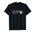 Funny Peace Sign Heart Paw T Shirts T-Shirt - Casual Everyday Wear Unisex - T-Shirt, Sweatshirt, Hoodie
