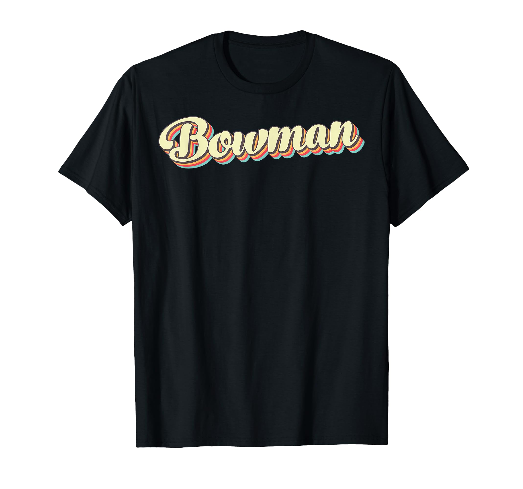 Bowman Art Baseball Font T-Shirt - Custom Art Print for Adults - T-Shirt, Sweatshirt, Hoodie