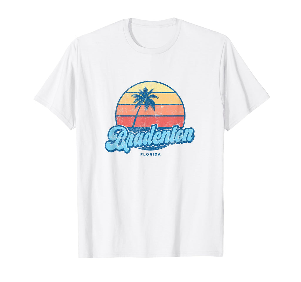 Bradenton Florida Fl 70S Surfer T-Shirt - Casual Everyday Wear for Adults - T-Shirt, Sweatshirt, Hoodie