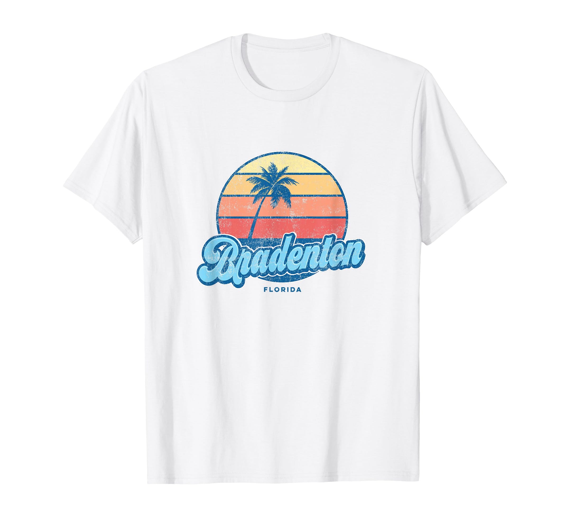 Bradenton Florida Fl 70S Surfer T-Shirt - Casual Everyday Wear for Adults - T-Shirt, Sweatshirt, Hoodie