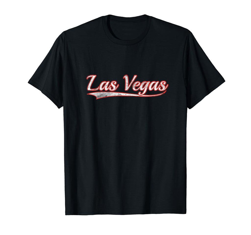 Las Vegas Varsity Distressed Throwback T-Shirt - Custom Art Print Unisex - T-Shirt, Sweatshirt, Hoodie