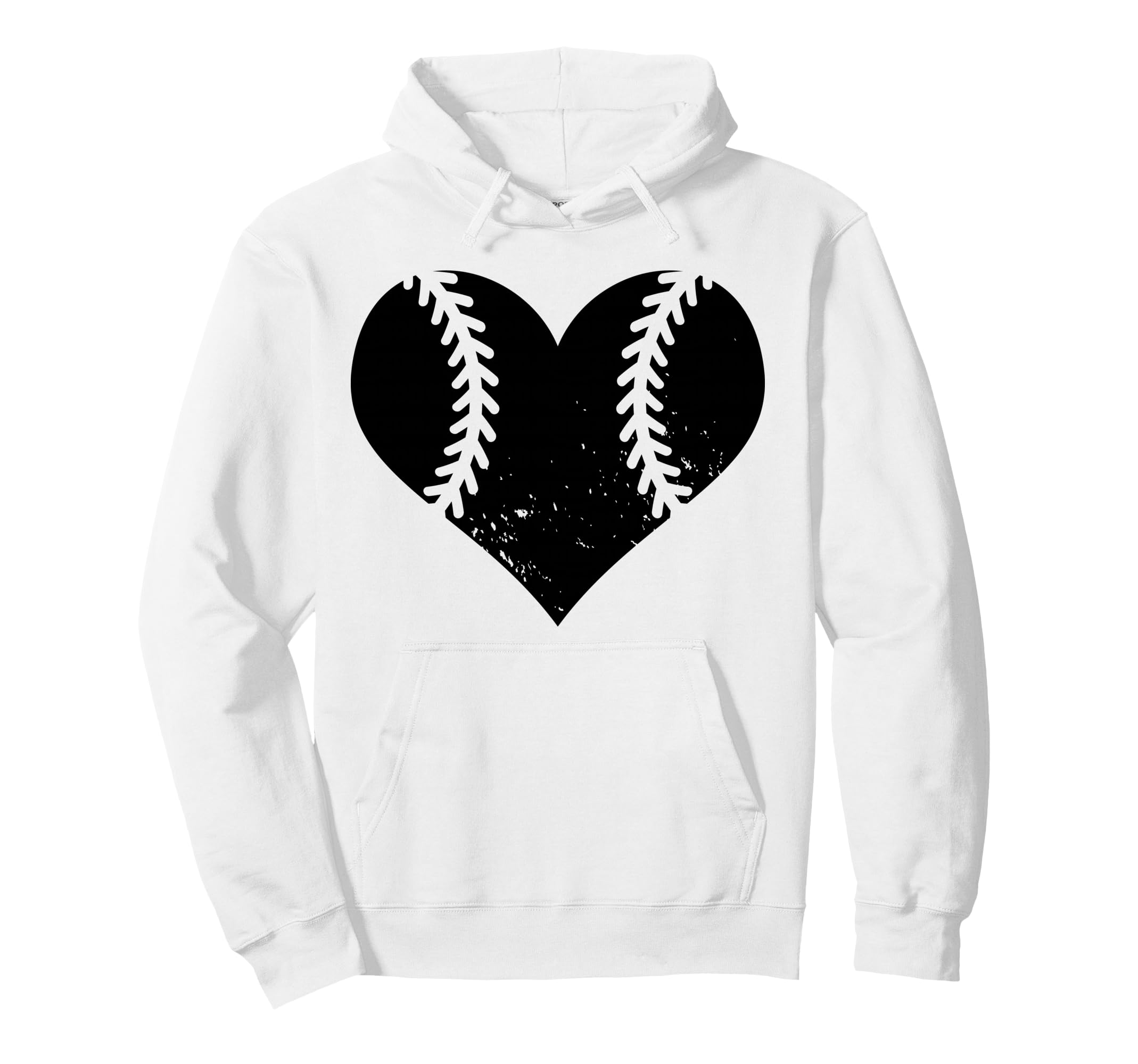 Softball Heart Funny Baseball Softball Hoodie - Custom Art Print Men Women - T-Shirt, Sweatshirt, Hoodie