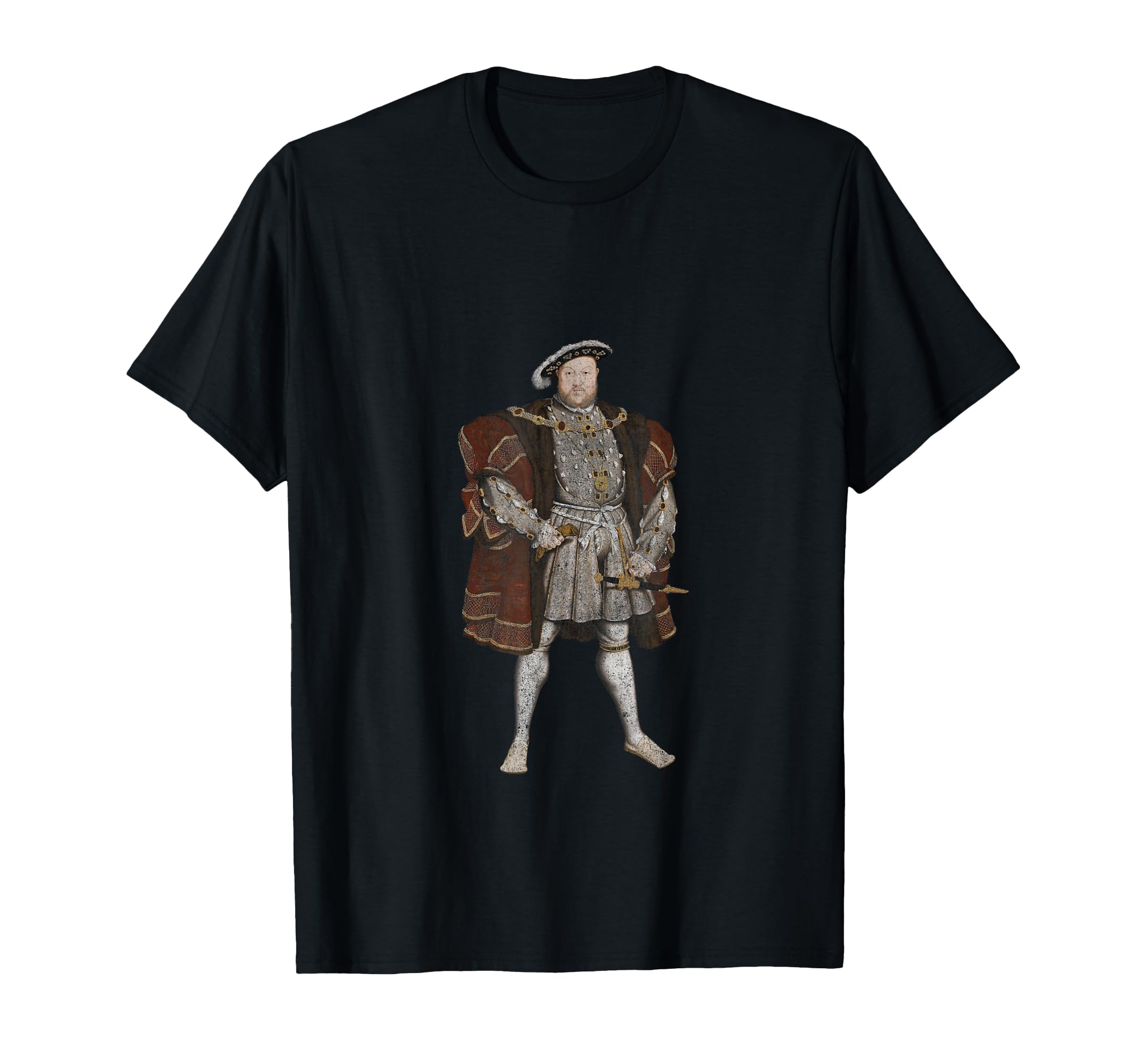 King Henry Viii Portrait Distressed T-Shirt - Streetwear Style Men Women - T-Shirt, Sweatshirt, Hoodie