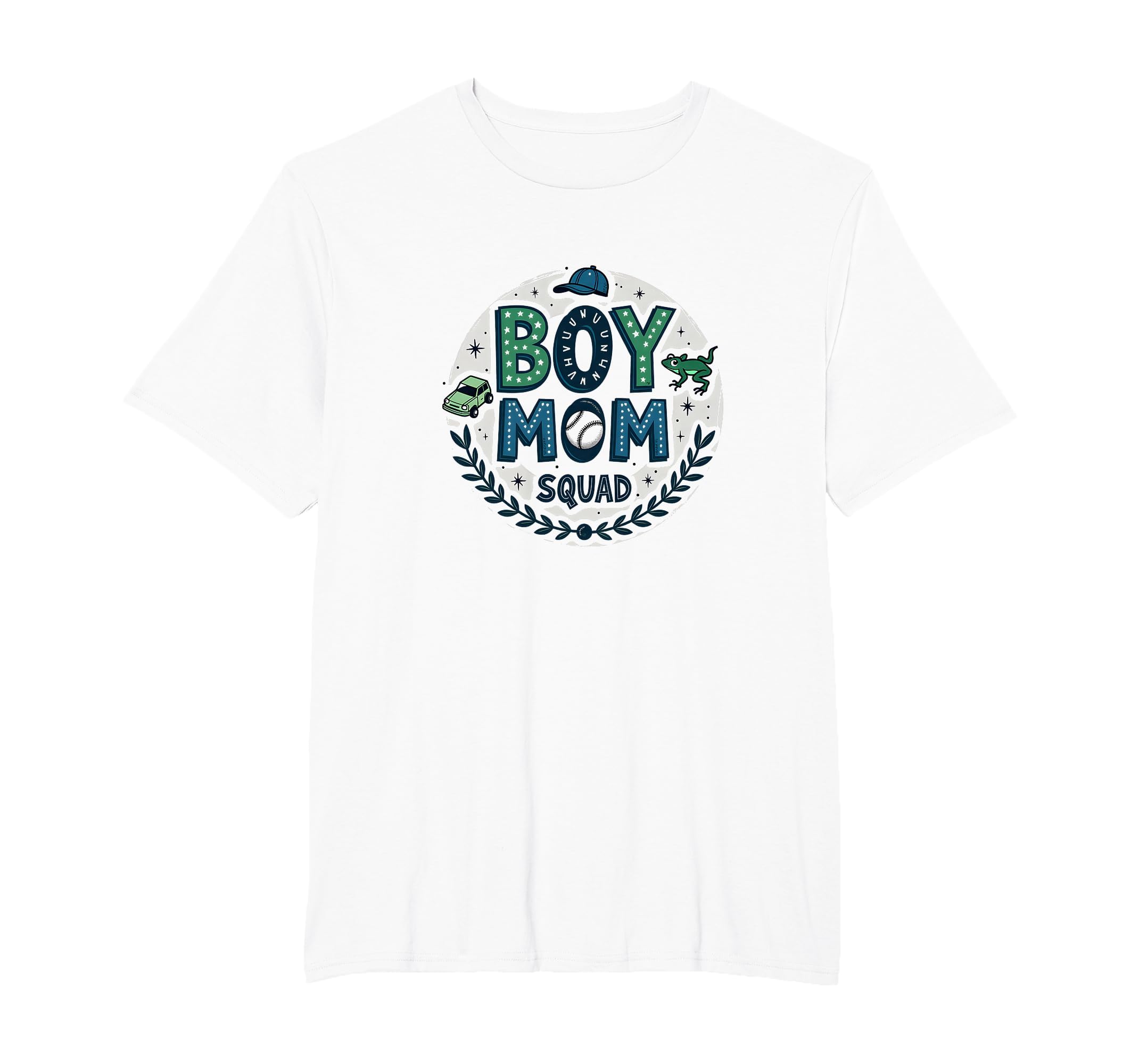 Mom Squad Proud Mama Baseball Cap T-Shirt - Minimalist Print for Adults - T-Shirt, Sweatshirt, Hoodie