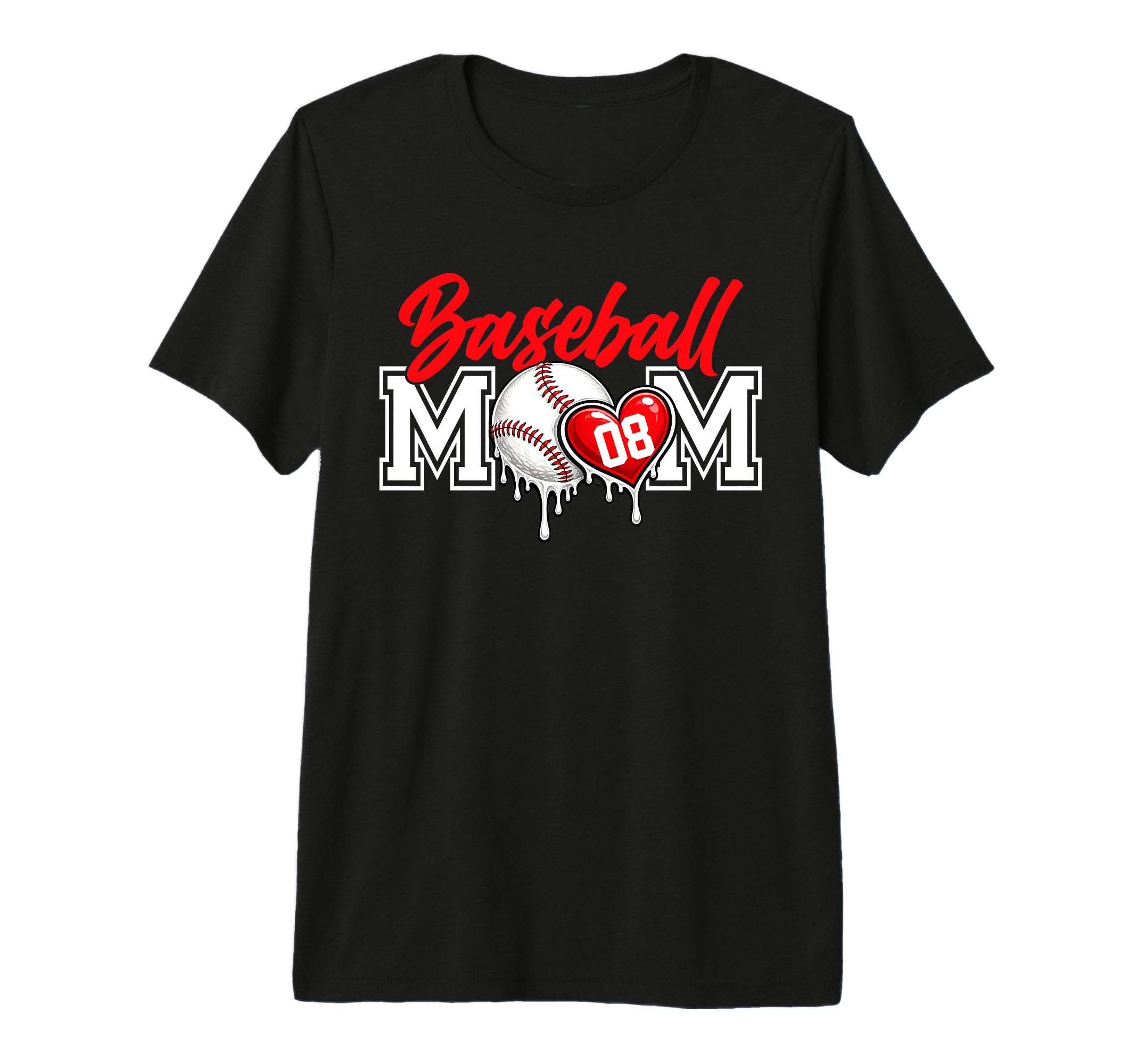 Personalized Proud Mom Jersey Number 8 T-Shirt - Fun Novelty Design Unisex - T-Shirt, Sweatshirt, Hoodie