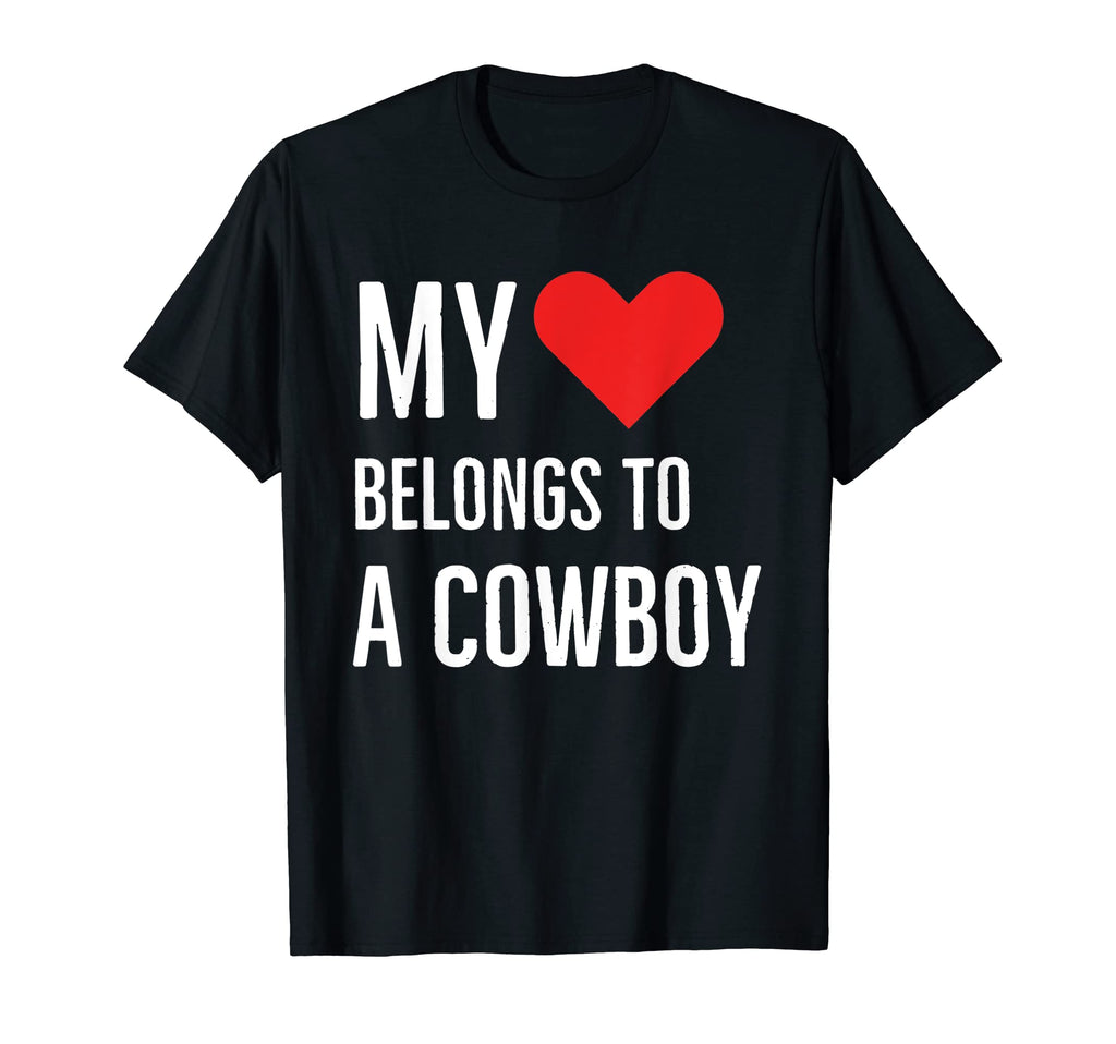 My Heart Belongs To Cowboy Anniversary T-Shirt - Trendy Graphic for Adults - T-Shirt, Sweatshirt, Hoodie