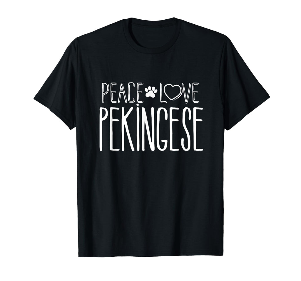Peace Love Pekingese Pekingese T-Shirt - Aesthetic Graphic Men Women - T-Shirt, Sweatshirt, Hoodie