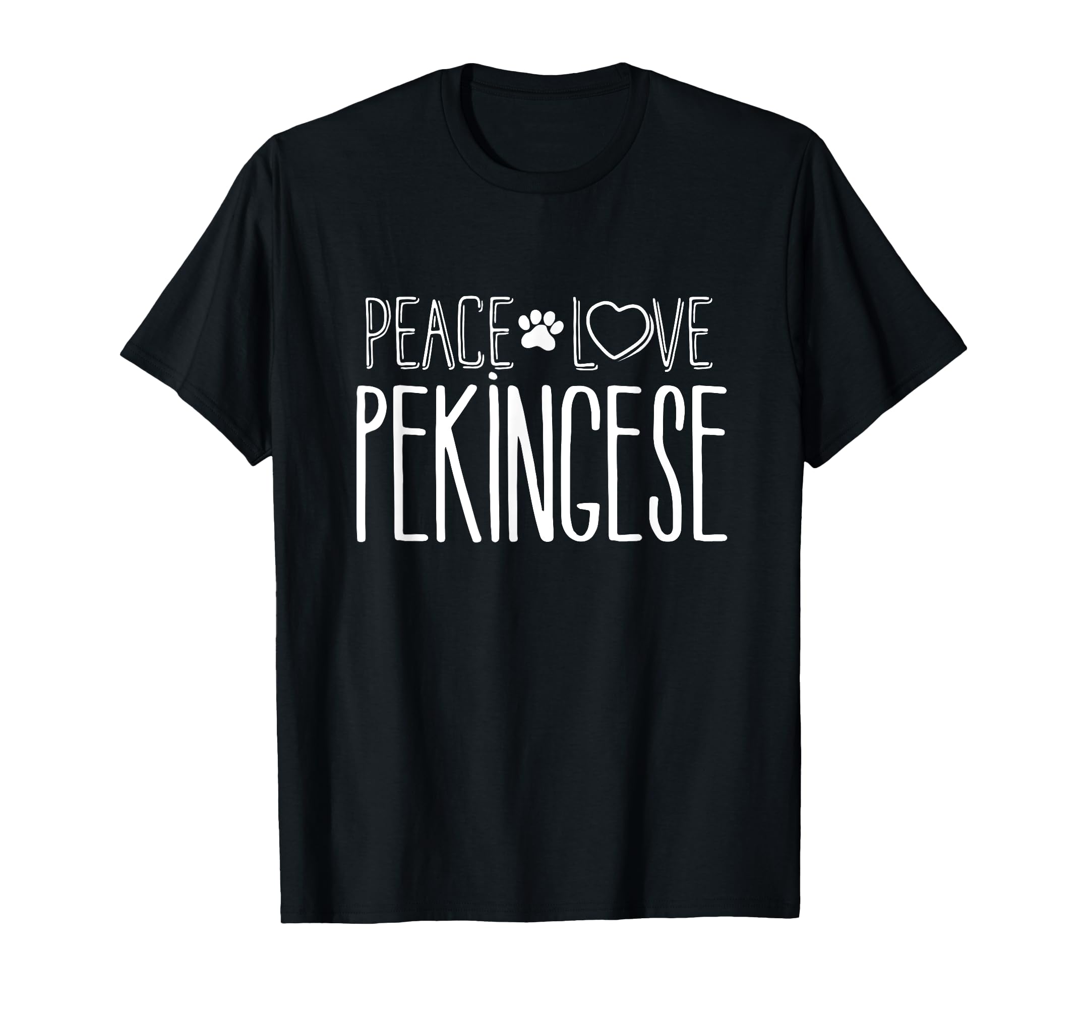Peace Love Pekingese Pekingese T-Shirt - Aesthetic Graphic Men Women - T-Shirt, Sweatshirt, Hoodie