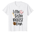 Little Sister Biggest Fan Baseball T-Shirt - Minimalist Print for Adults - T-Shirt, Sweatshirt, Hoodie