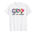 Tie Dye Peace Love Pickleball Lovers T-Shirt - Aesthetic Graphic Men Women - T-Shirt, Sweatshirt, Hoodie