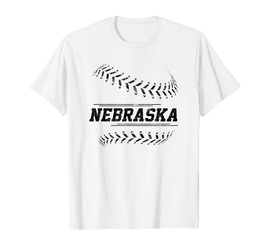 Nebraska Baseball State Pride Team T-Shirt - Minimalist Print for Adults - T-Shirt, Sweatshirt, Hoodie
