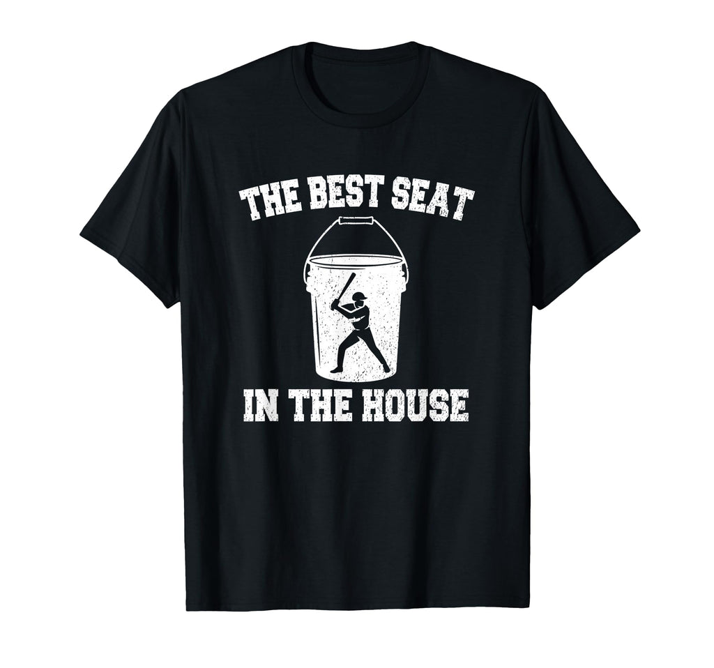 Best Seat House Baseball Coach Life T-Shirt - Aesthetic Graphic for Adults - T-Shirt, Sweatshirt, Hoodie