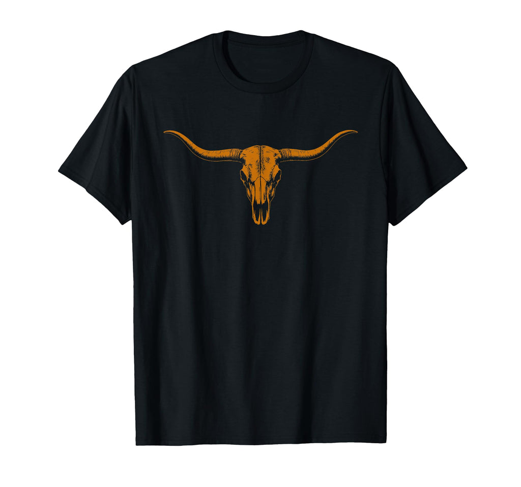 Cow Skull Cowgirl Cowboy Texas T-Shirt - Novelty Apparel Unisex - T-Shirt, Sweatshirt, Hoodie