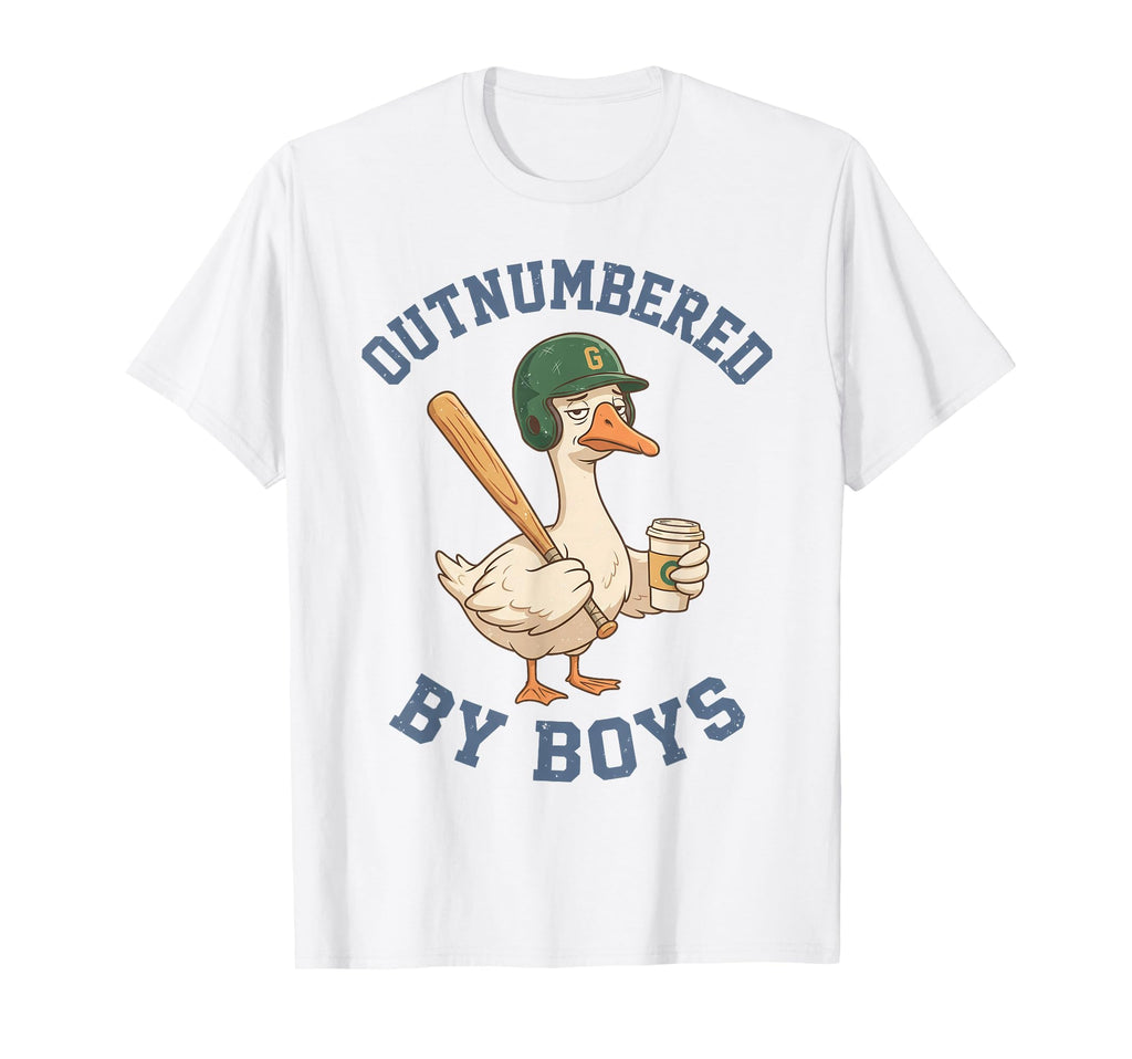 Funny Goose Mothers Day Outnumbered T-Shirt - Novelty Apparel Unisex - T-Shirt, Sweatshirt, Hoodie