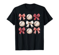 Baseball Coquette Bow Mom Sister T-Shirt - Novelty Apparel Unisex - T-Shirt, Sweatshirt, Hoodie
