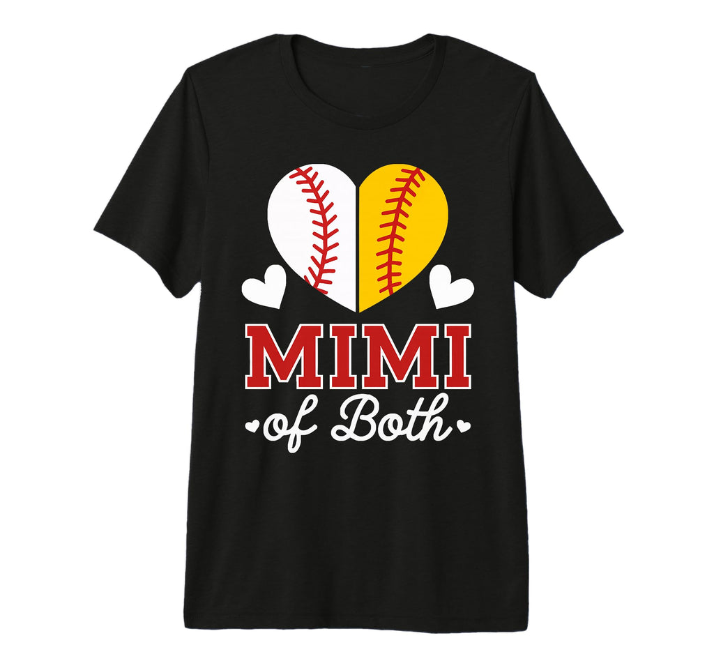 Mimi Baseball Grandma Grandmother T-Shirt - Casual Everyday Wear Unisex - T-Shirt, Sweatshirt, Hoodie