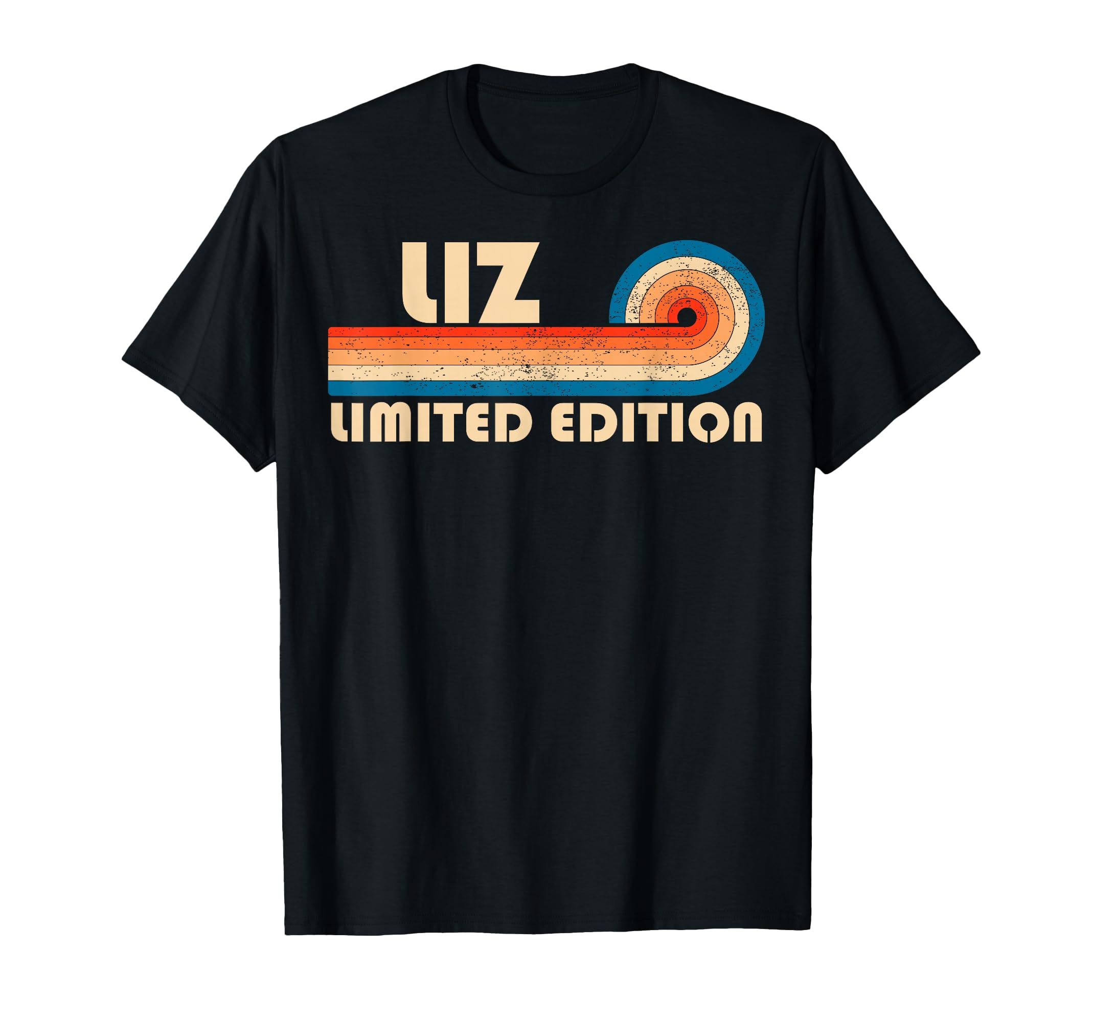 Liz 70S 80S Sunset Stripe T-Shirt - Minimalist Print for Adults - T-Shirt, Sweatshirt, Hoodie