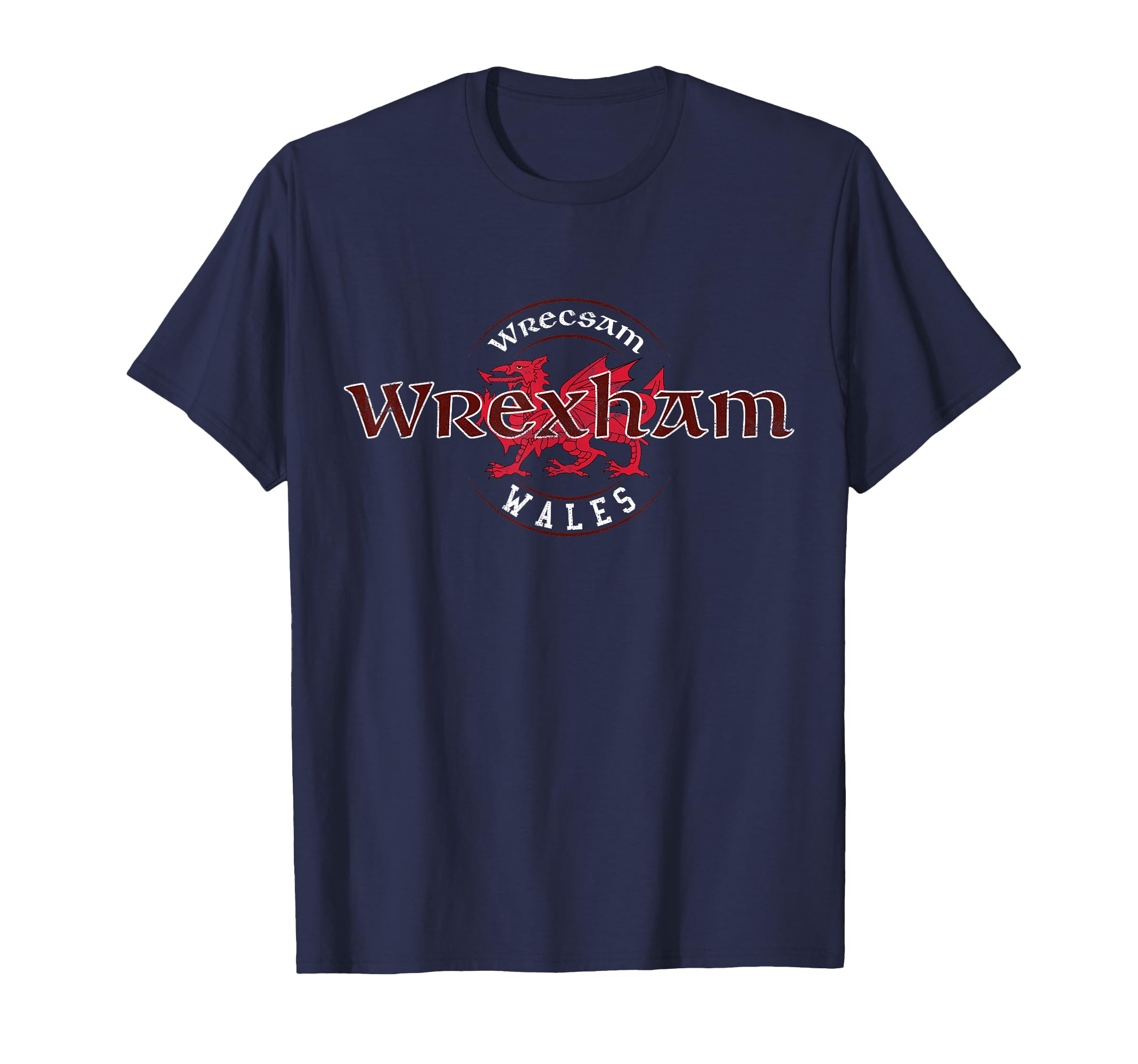 Wrexham Wales Welsh T-Shirt - Custom Art Print Men Women - T-Shirt, Sweatshirt, Hoodie